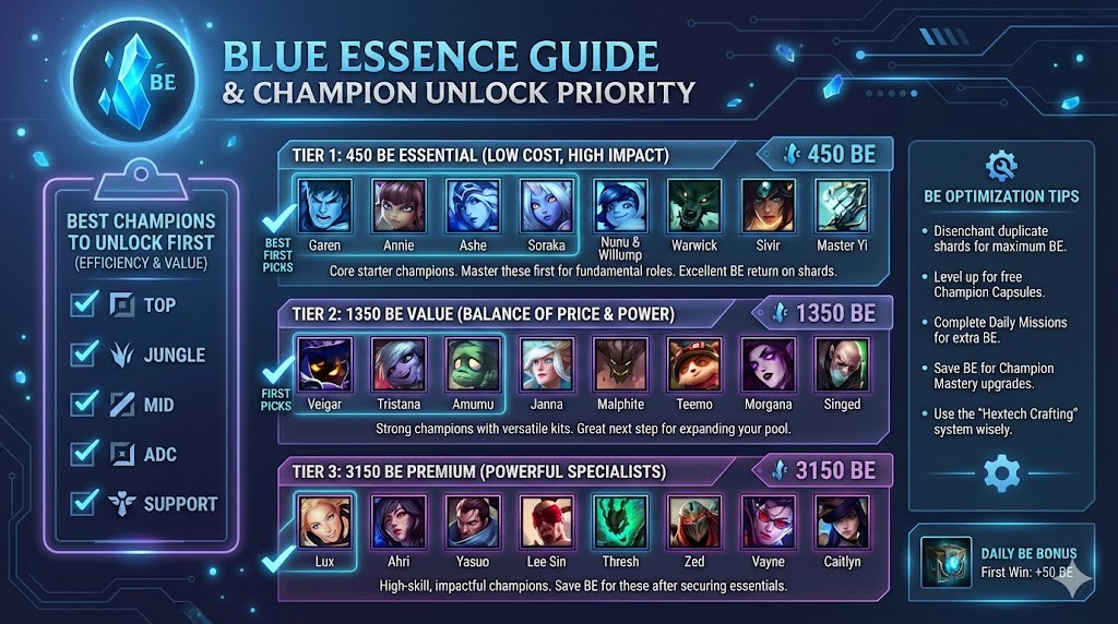 How to use Blue Essence efficiently League of Legends guide