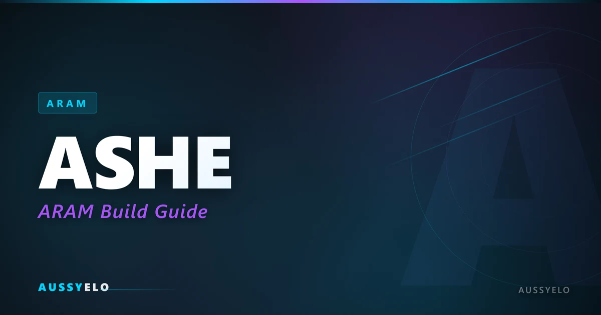 Ashe ARAM build guide best runes and items for League of Legends