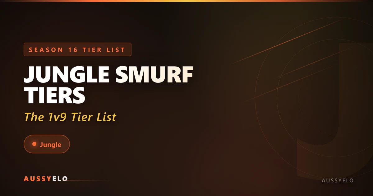 Jungle Smurf Tier List Season 16 - AussyELO