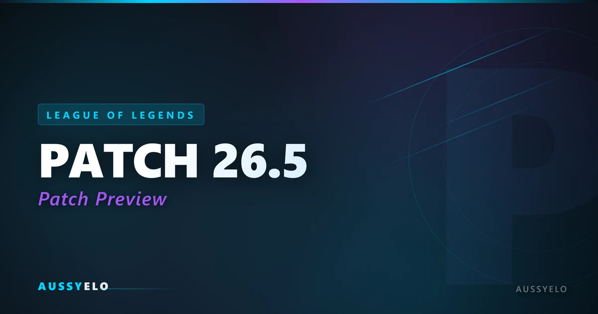 League of Legends Patch 26.5 champion changes preview