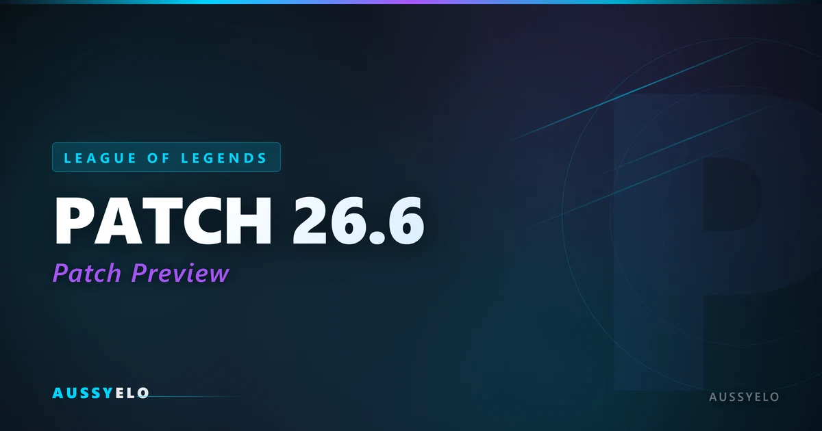 League of Legends Patch 26.6 champion changes preview