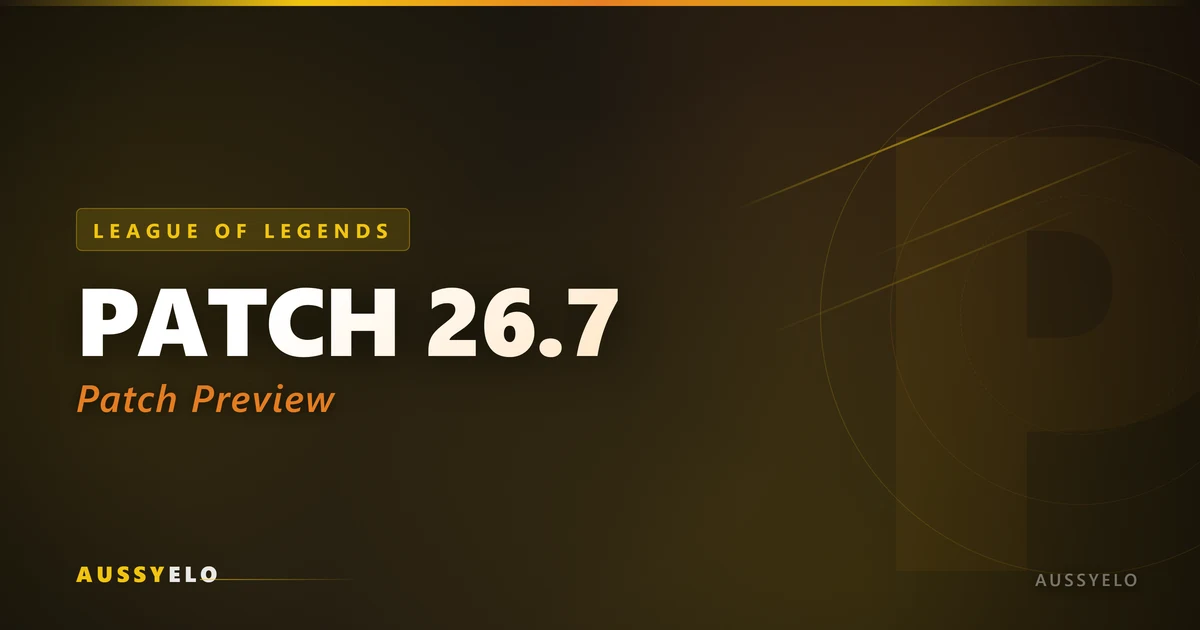 League of Legends Patch 26.7 champion changes preview