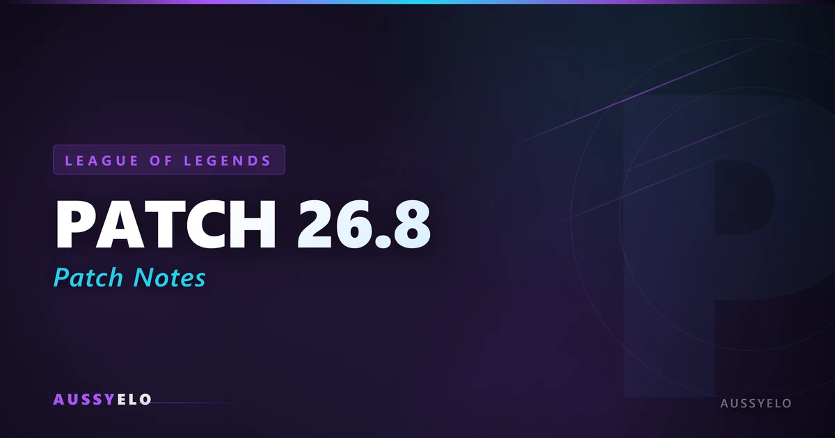 League of Legends Patch 26.8 Mel nerfs and Season 1 finale