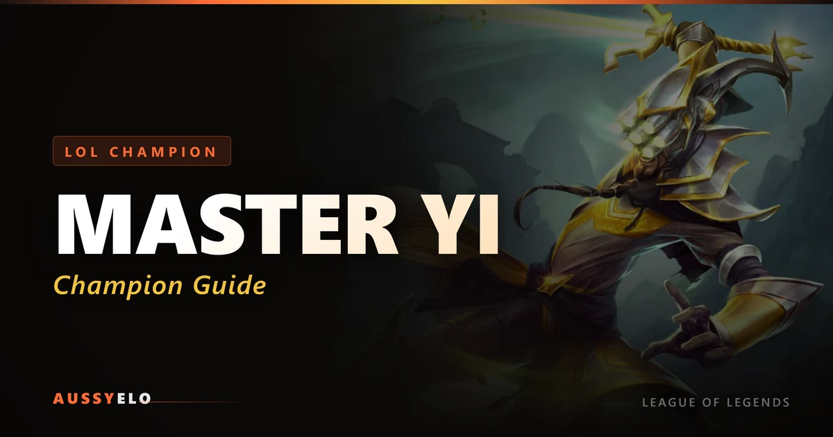 Master Yi Champion Guide - Runes, Builds and Tips