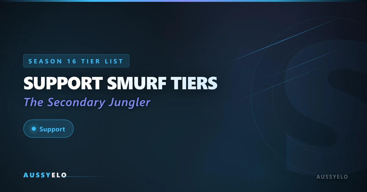 Support Smurf Tier List Season 16 - AussyELO