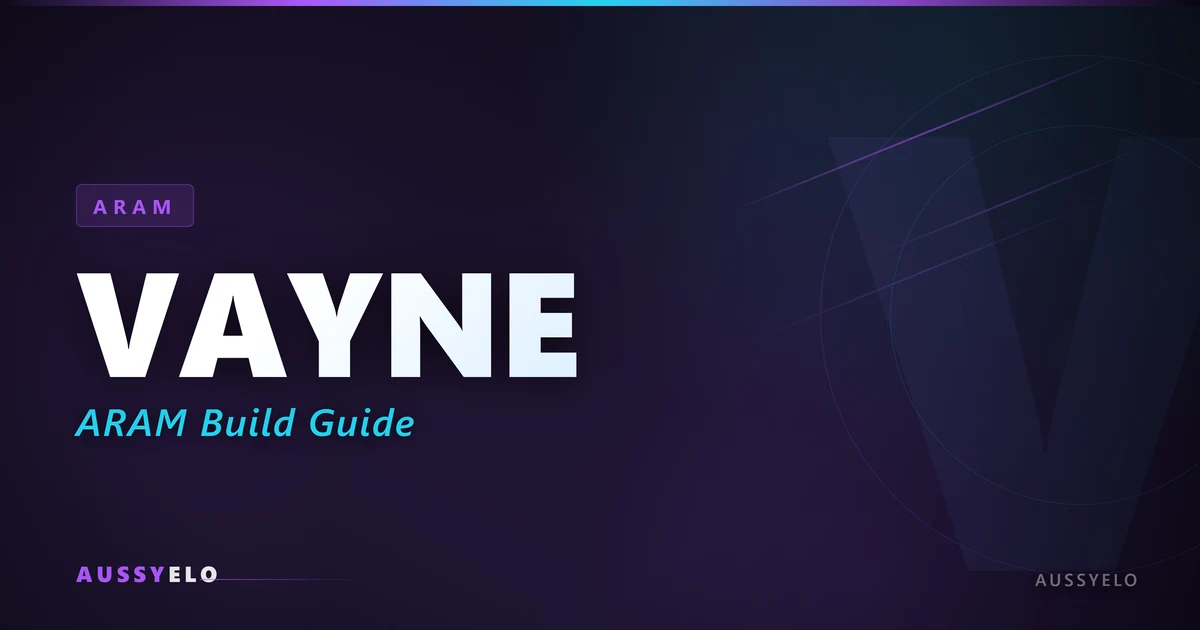 Vayne ARAM build guide best runes and items for League of Legends